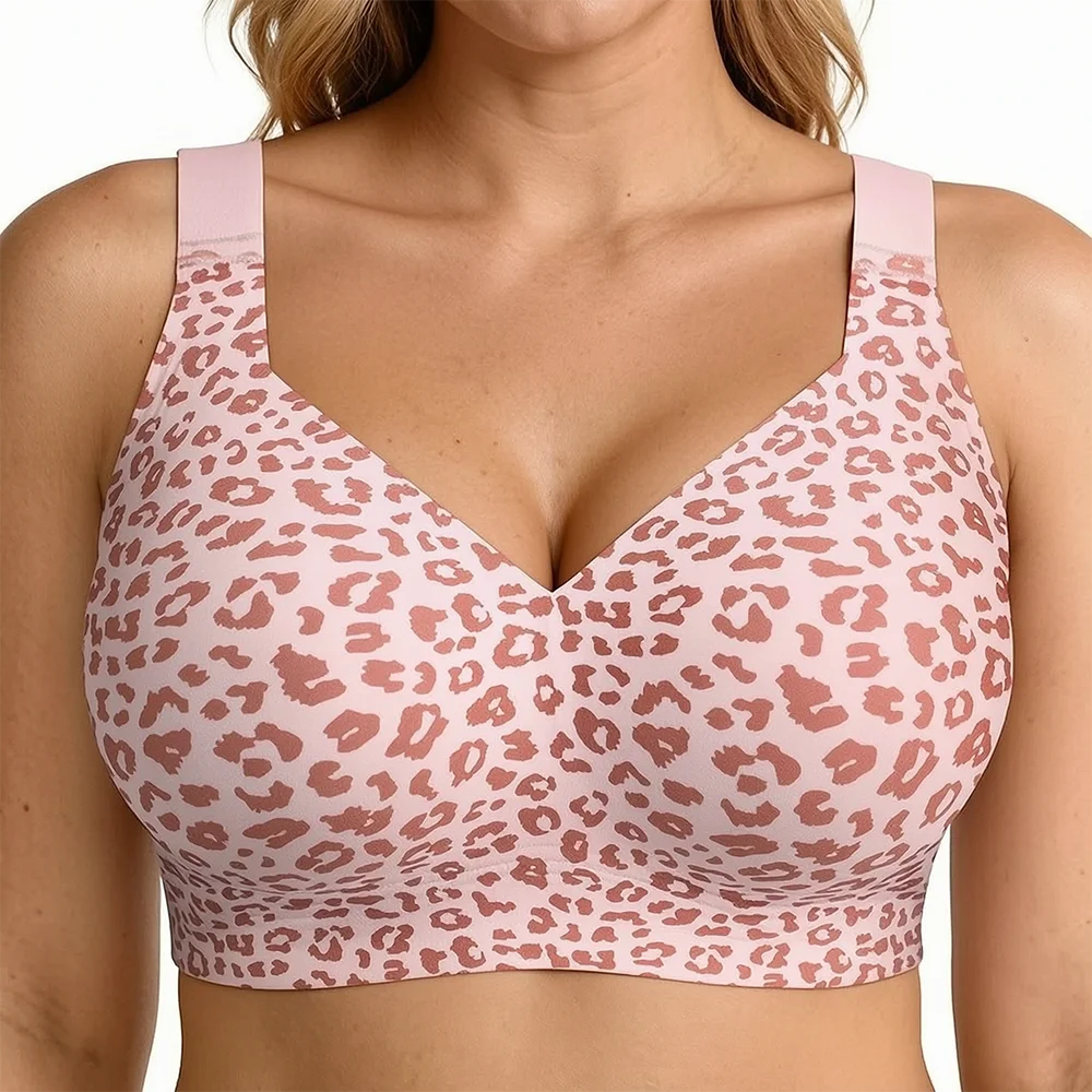 OEAK Women Jelly Bras Wirefree Full Coverage No Underwire Everyday Bras Comfortable Wireless Padded Tshirt Bra