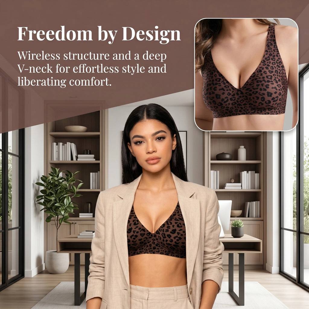 OEAK Women Jelly Bras Wirefree Full Coverage No Underwire Everyday Bras Comfortable Wireless Padded Tshirt Bra
