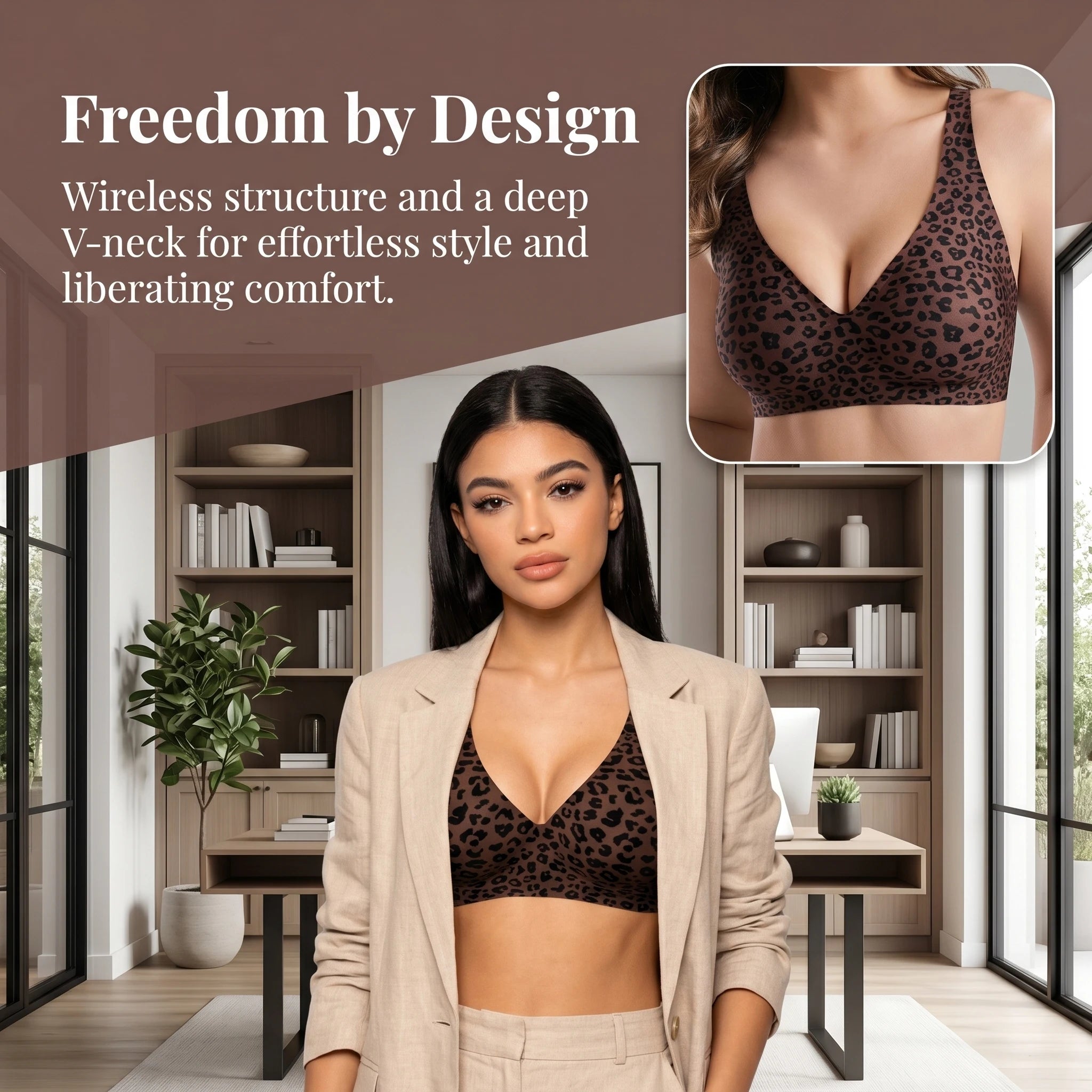 OEAK Women Jelly Bras Wirefree Full Coverage No Underwire Everyday Bras Comfortable Wireless Padded Tshirt Bra