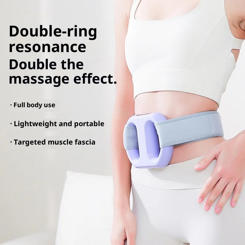 ADDWIN 2026 New Fascia Ring R10 Mini Muscle Recovery Fascia Device upgraded adjustable strap fits Up to 55in waist, Cordless Rechargeable, Designed for Waist & Back Muscle Recovery portable massager parents gift summervibes