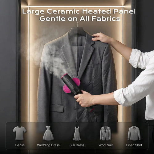 Dr.Flash Handheld Garment Steamer for Clothing, Portable Iron Steamer Combo Travel Steam Generators, 7 Modes with LED Display, 15s Fast Heating, 90° Swivel Handle, 1-Button Start, Travel Stuff, New Year Gift